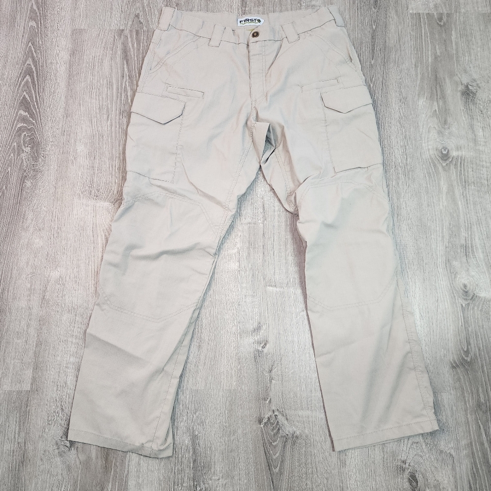 FIRST TACTICAL V2 Khaki Cargo Work Pant Men's 38/32